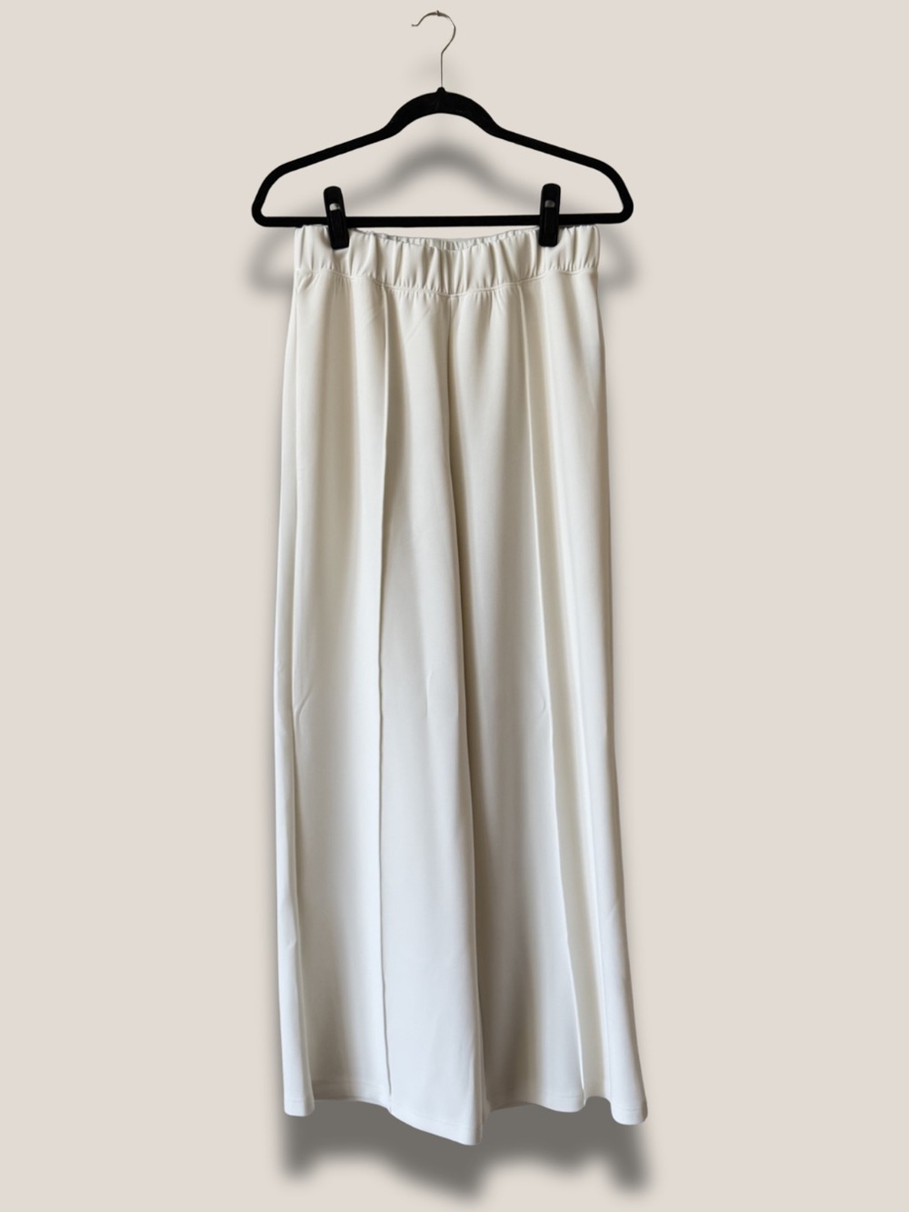 Peloton Cream Wide-Leg Trousers